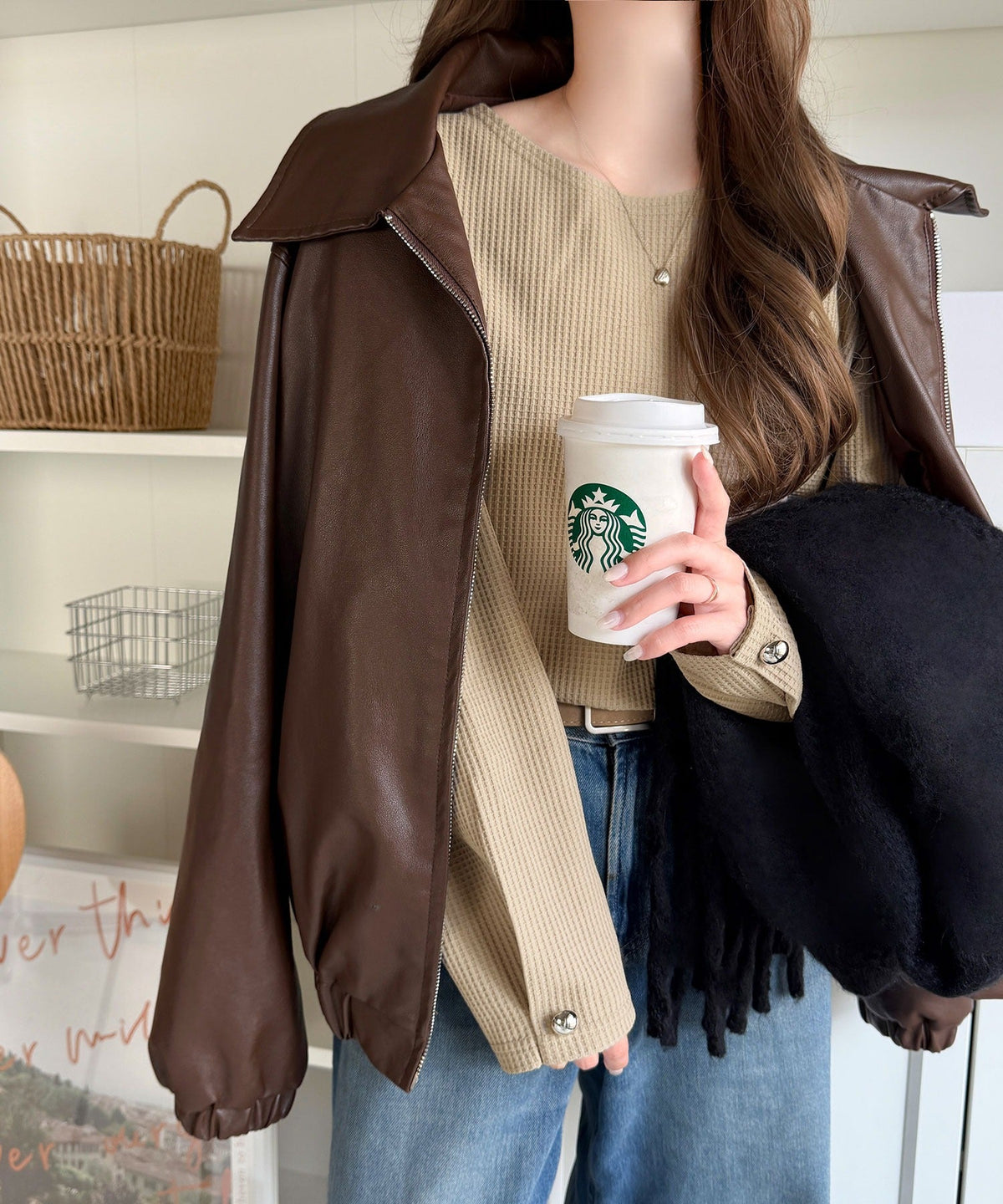 【防シワ・吸水速乾・アンチピリング機能付き】おすましワッフルで上品カジュアル。袖タックコクーンシルエット ワッフルプルオーバー ce0940265