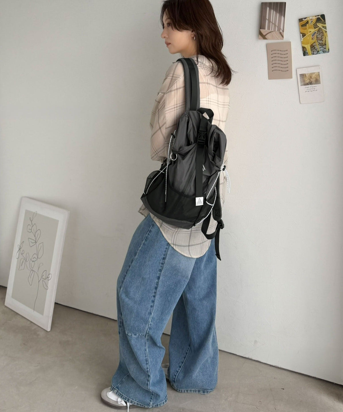 《JaVaジャバコラボ》軽さ、機能、沼すぎる、『ドはまりリュック』メッシュポケット付きエアリーリュックサック（ポケッタブル仕様） jv1070273