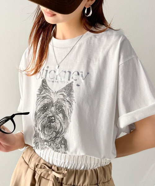 上品カジュアルを楽しむ。シルケット風アニマルTシャツ（半袖） ce1330029