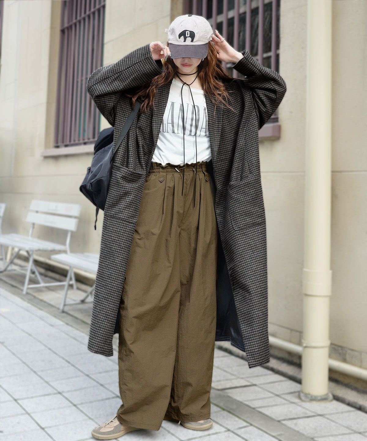 《marina×クラシカルエルフコラボ》ウエストを魅せて、シルエットで遊ぶ♪ウエストドロストギャザーパンツ ce1015111