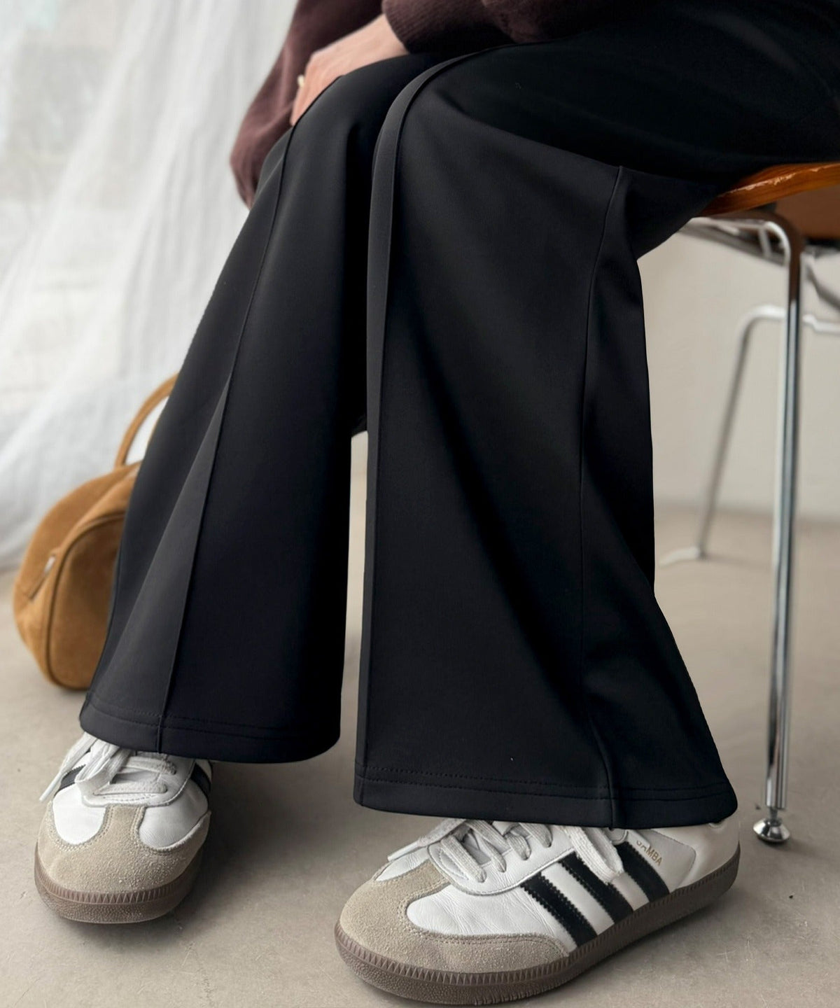 《ERIKOさん×クラシカルエルフコラボ》履くだけで美脚魅せ◎ 柔らかダンボールセンタープレスパンツ ce1015114