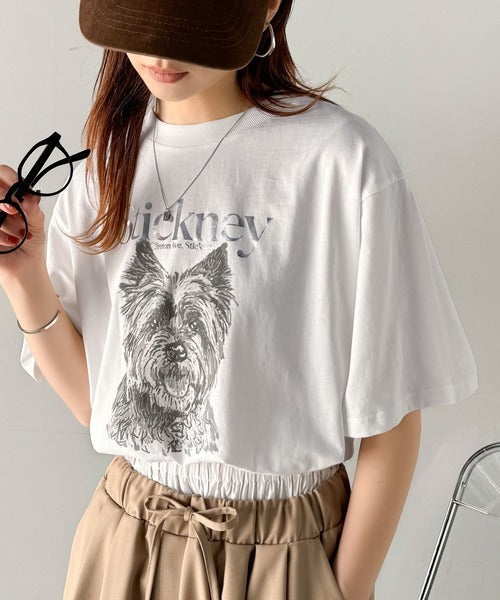 上品カジュアルを楽しむ。シルケット風アニマルTシャツ（半袖） ce1330029