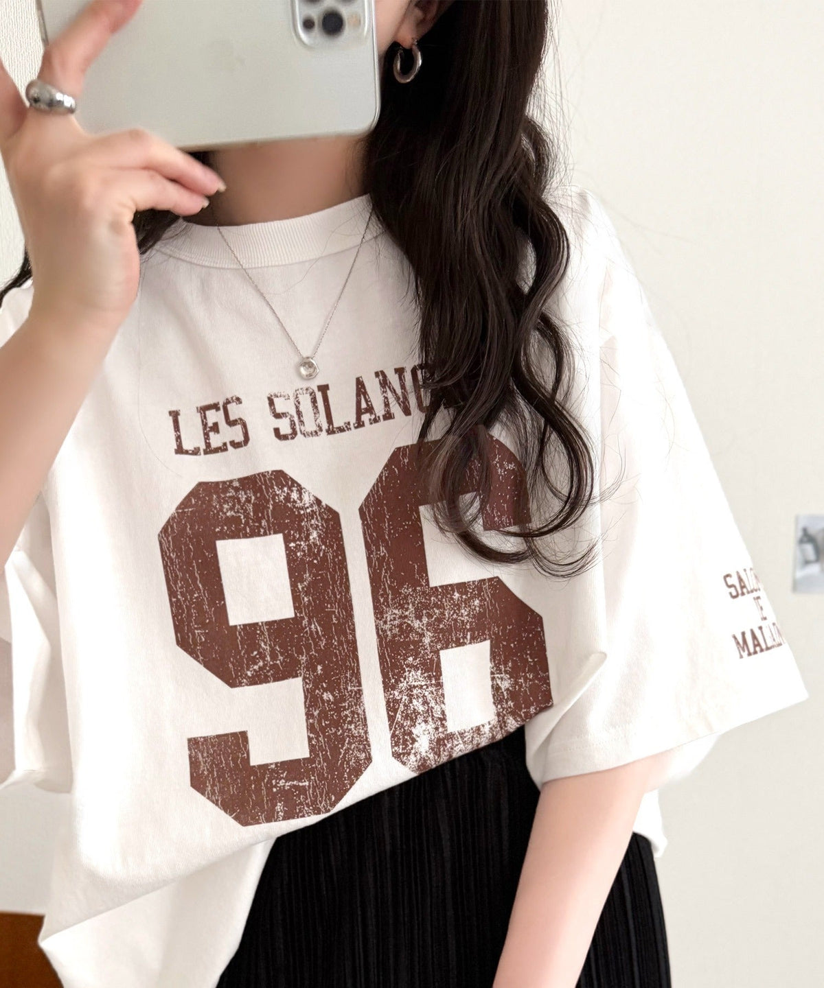 《JaVaジャバコラボ》大人のカジュアルスタイルを格上げ。綿100%ナンバリングTシャツ (半袖) jv1330096