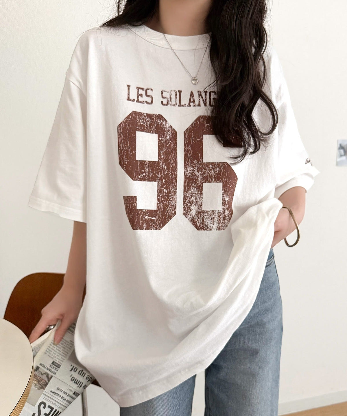 《JaVaジャバコラボ》大人のカジュアルスタイルを格上げ。綿100%ナンバリングTシャツ (半袖) jv1330096