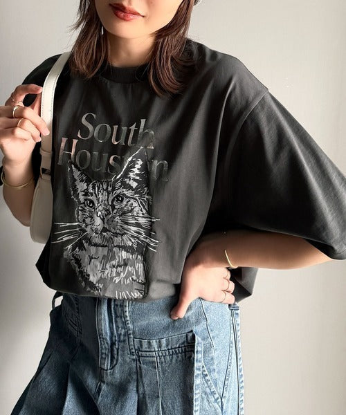上品カジュアルを楽しむ。シルケット風アニマルTシャツ（半袖） ce1330029