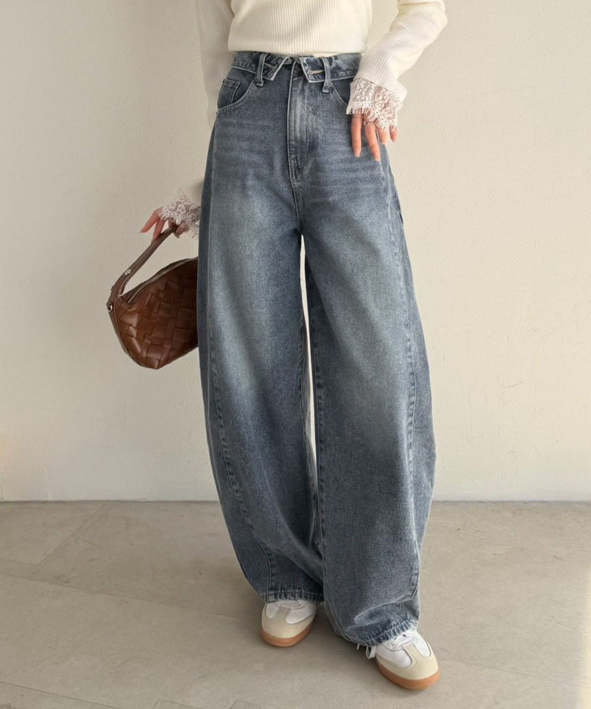 《MAIKOさん×クラシカルエルフコラボ》もう、普通のデニムじゃ物足りない。ウエストデザインデニム ce1015110