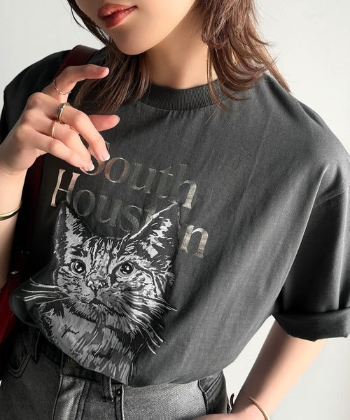 上品カジュアルを楽しむ。シルケット風アニマルTシャツ（半袖） ce1330029