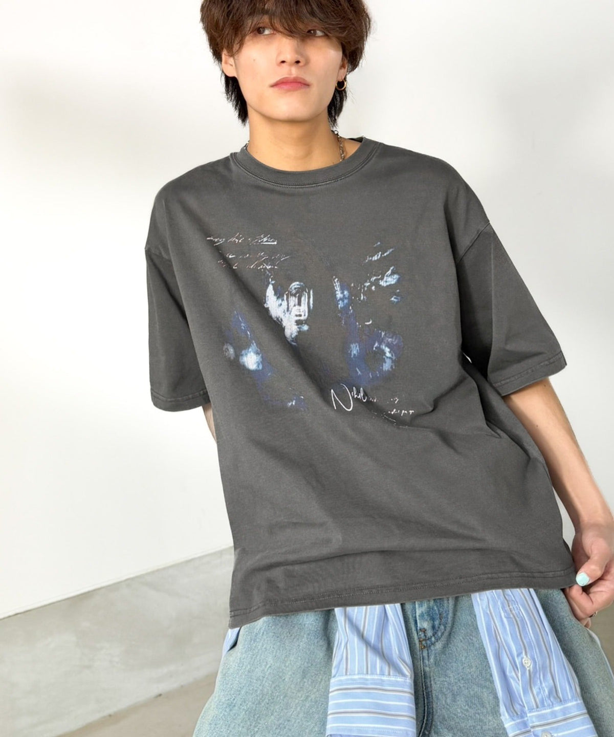 綿100％ ワンポイント刺繍入り ヴィンテージ グラフィックアソートTシャツ／Vintage Graphic Assorted T-Shirt co1320010
