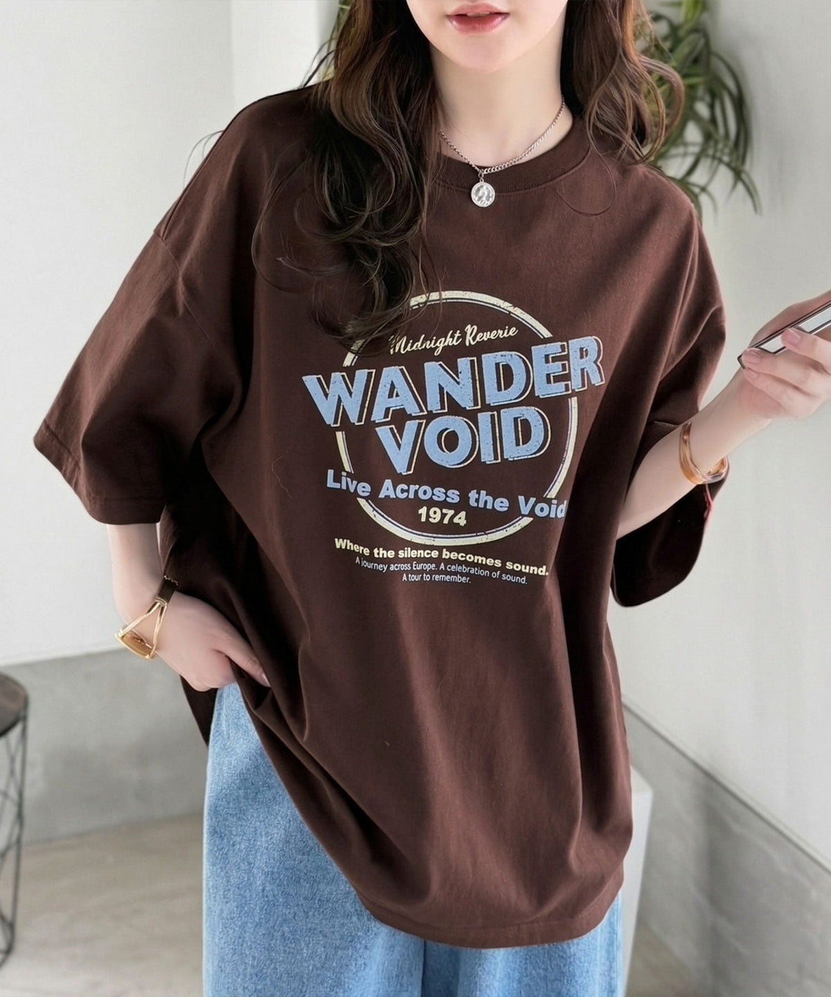 《JaVaジャバコラボ》配色で遊ぶ！大人カジュアルの決定版。綿100％ツアーロゴTシャツ (半袖) jv1329087