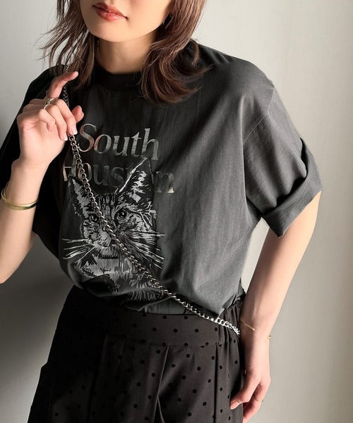 上品カジュアルを楽しむ。シルケット風アニマルTシャツ（半袖） ce1330029