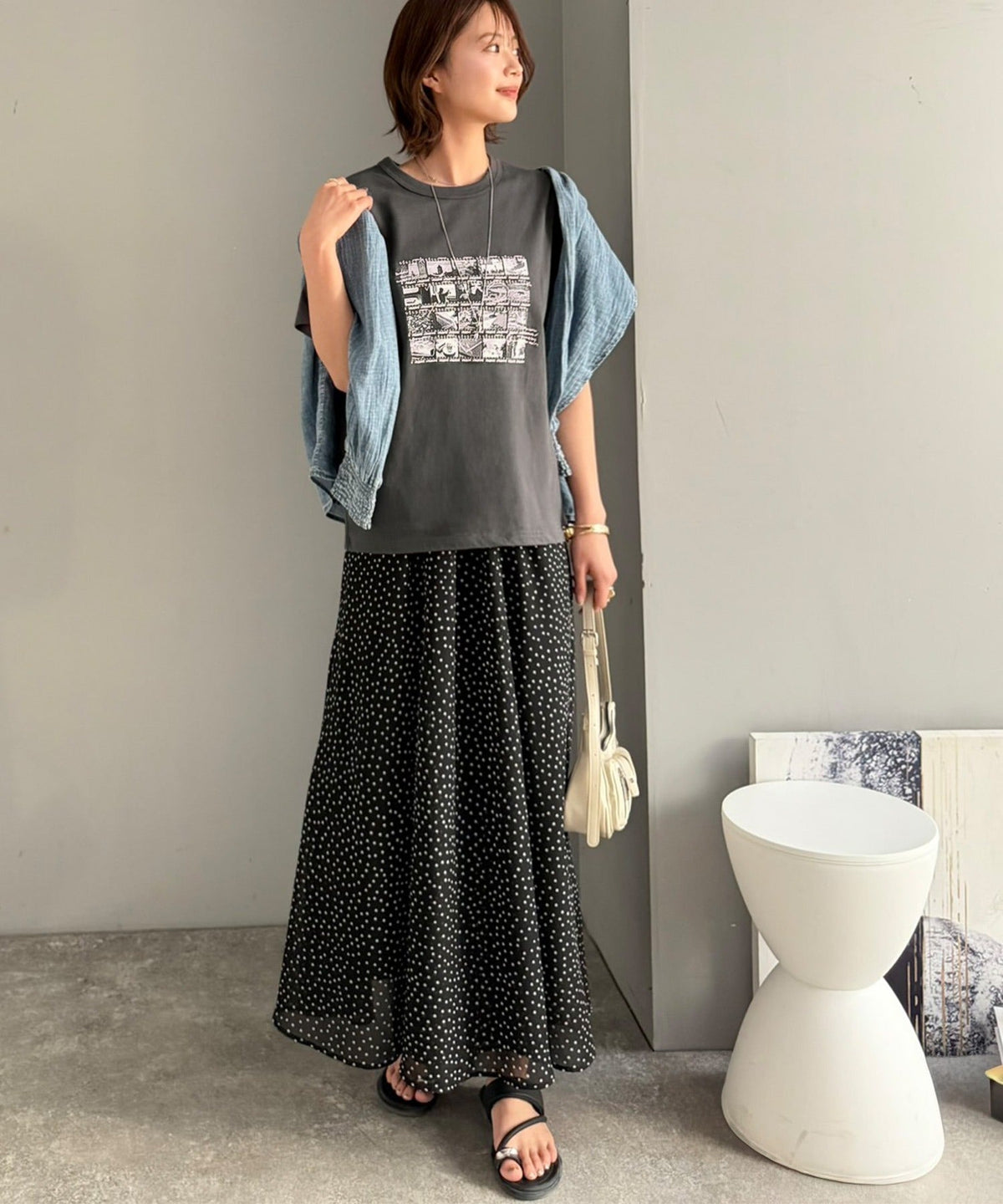 【接触冷感機能付き】ただのTシャツじゃ、終わらない。フィルムネガフォトプリント×ラクガキ刺繍Tシャツ（半袖） ce1260553