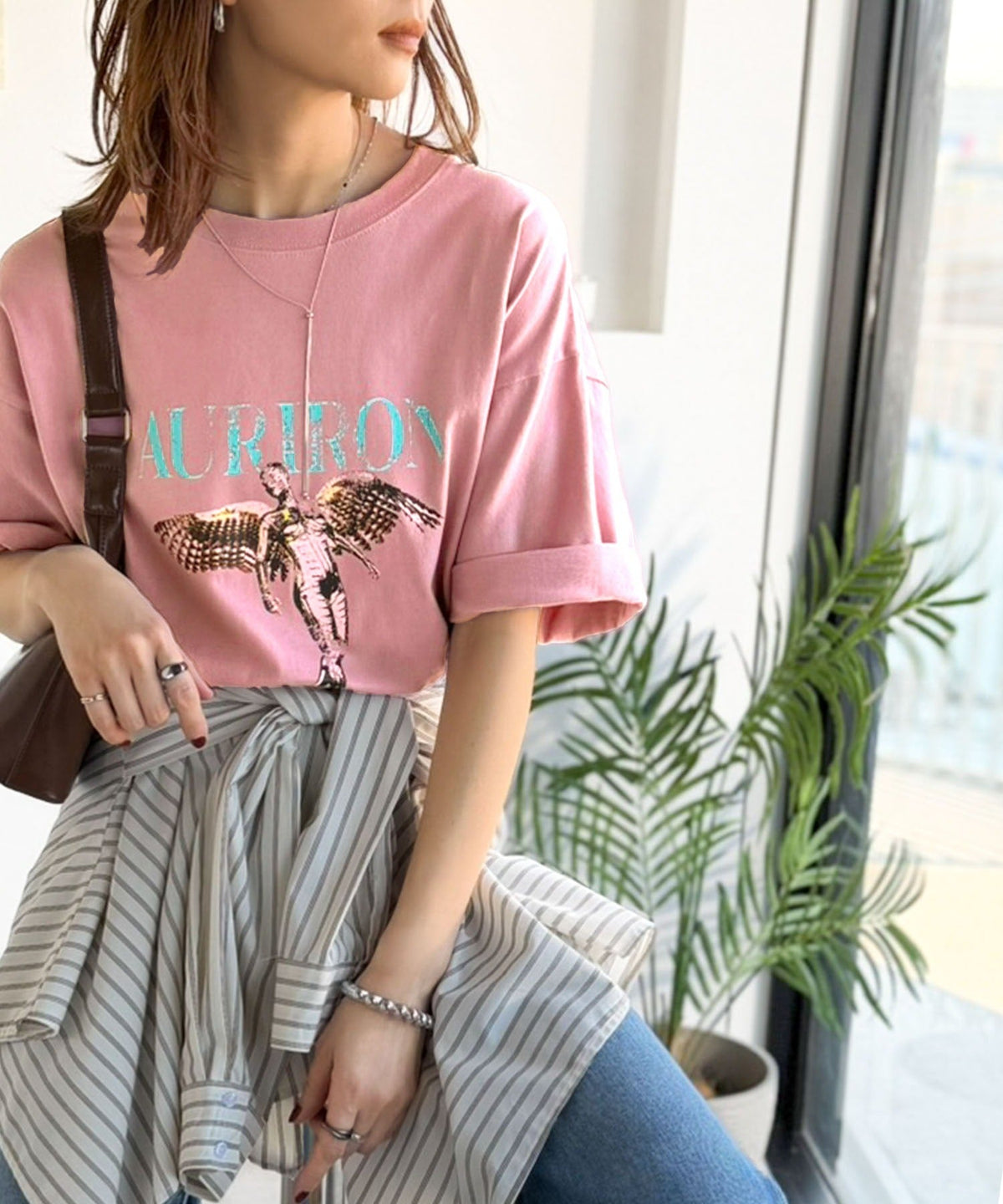 綿100％ ワンポイント刺繍入り ヴィンテージ グラフィックアソートTシャツ／Vintage Graphic Assorted T-Shirt co1320010