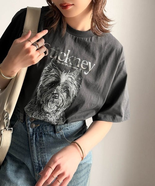 上品カジュアルを楽しむ。シルケット風アニマルTシャツ（半袖） ce1330029