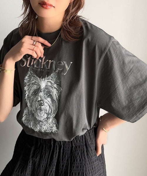 上品カジュアルを楽しむ。シルケット風アニマルTシャツ（半袖） ce1330029