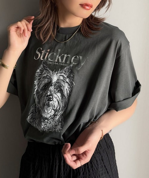 上品カジュアルを楽しむ。シルケット風アニマルTシャツ（半袖） ce1330029