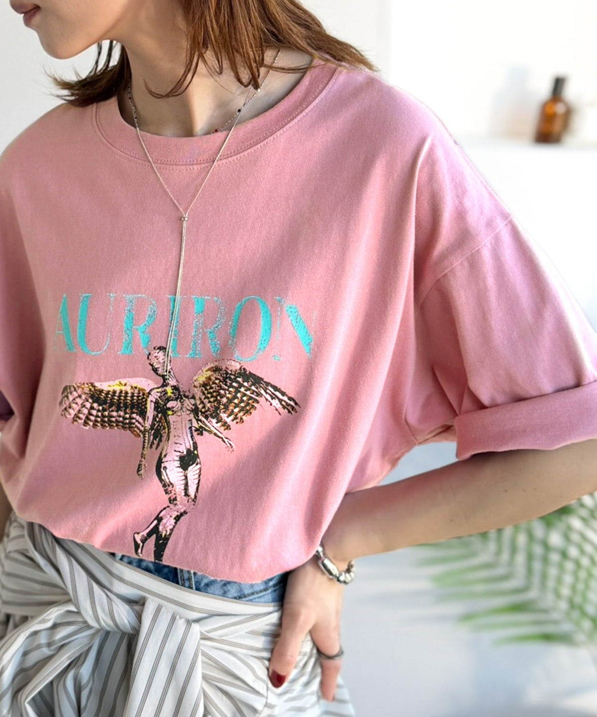 綿100％ ワンポイント刺繍入り ヴィンテージ グラフィックアソートTシャツ／Vintage Graphic Assorted T-Shirt co1320010