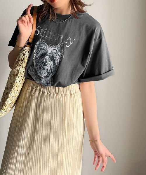 上品カジュアルを楽しむ。シルケット風アニマルTシャツ（半袖） ce1330029