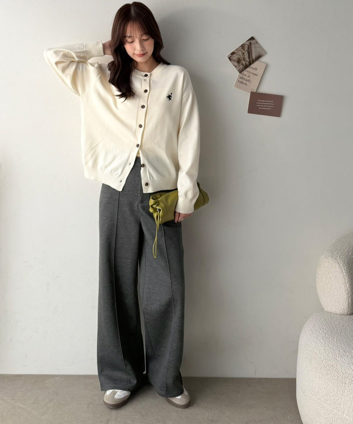 《ERIKOさん×クラシカルエルフコラボ》履くだけで美脚魅せ◎ 柔らかダンボールセンタープレスパンツ ce1015114