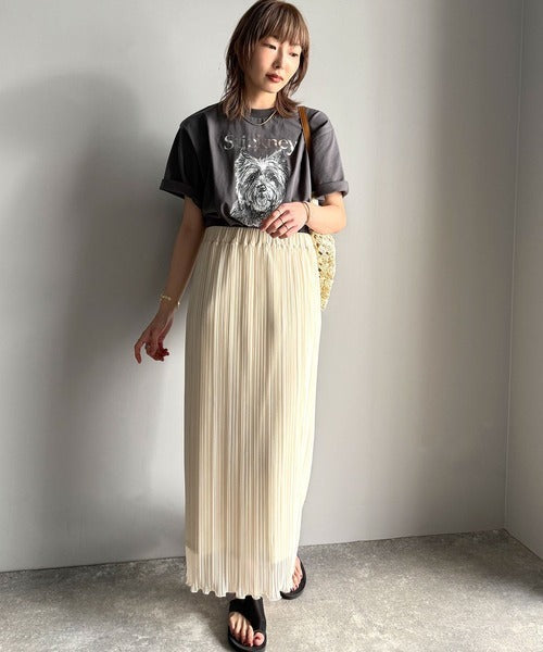上品カジュアルを楽しむ。シルケット風アニマルTシャツ（半袖） ce1330029