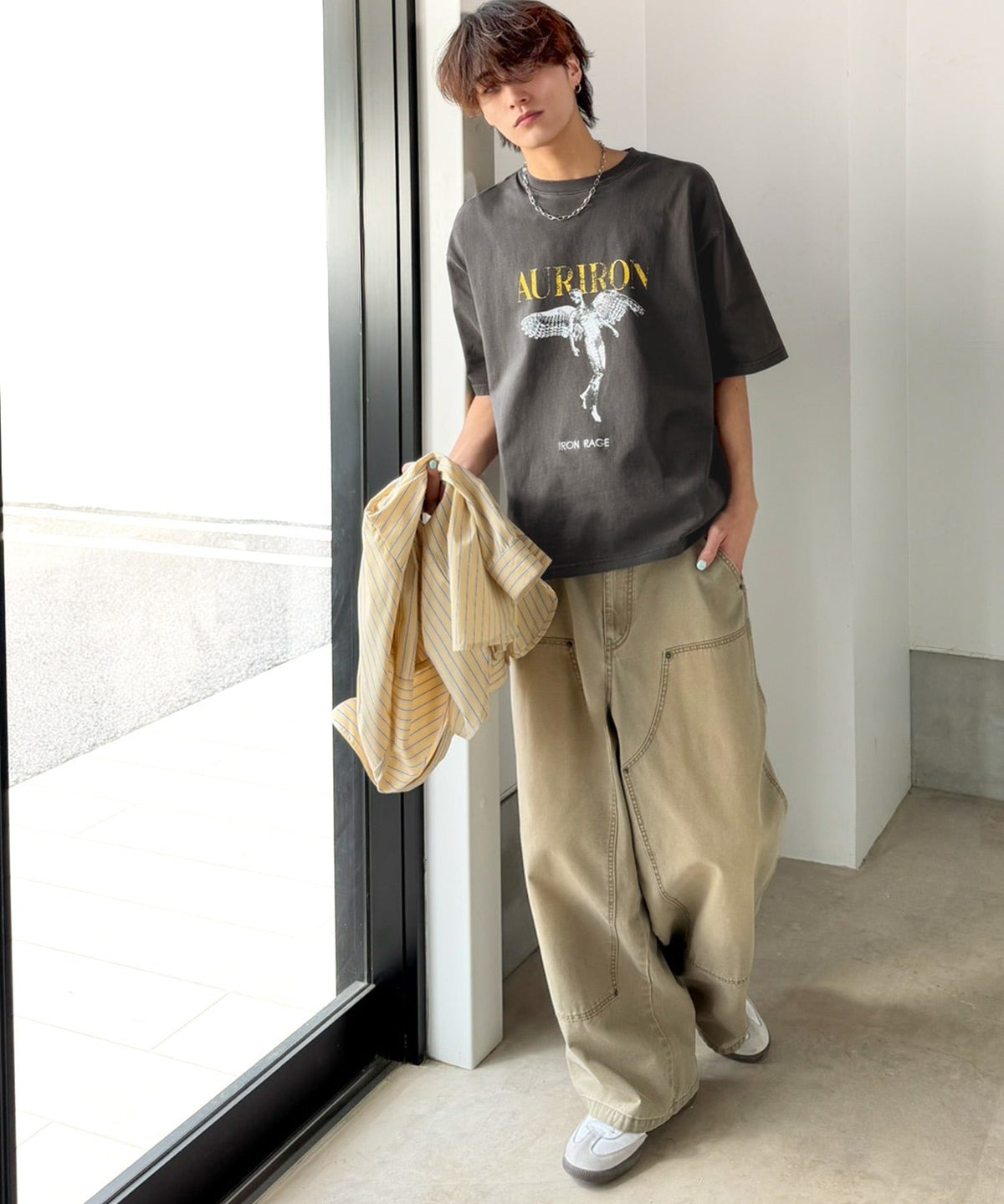 綿100％ ワンポイント刺繍入り ヴィンテージ グラフィックアソートTシャツ／Vintage Graphic Assorted T-Shirt co1320010