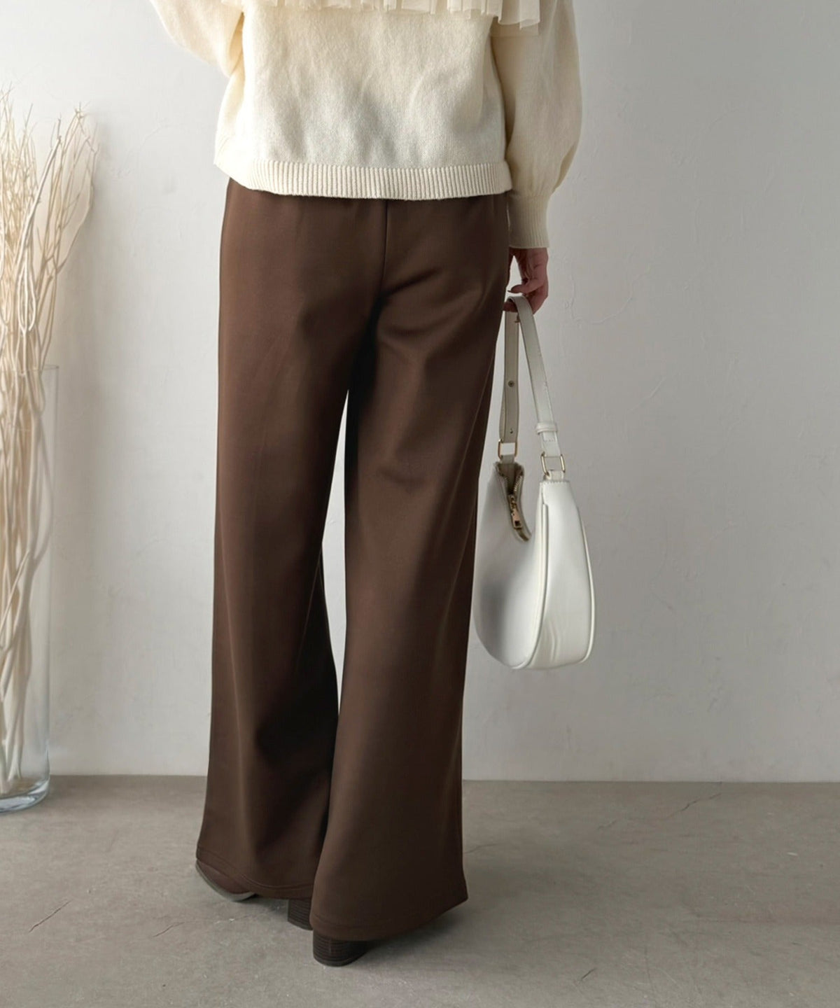 《ERIKOさん×クラシカルエルフコラボ》履くだけで美脚魅せ◎ 柔らかダンボールセンタープレスパンツ ce1015114