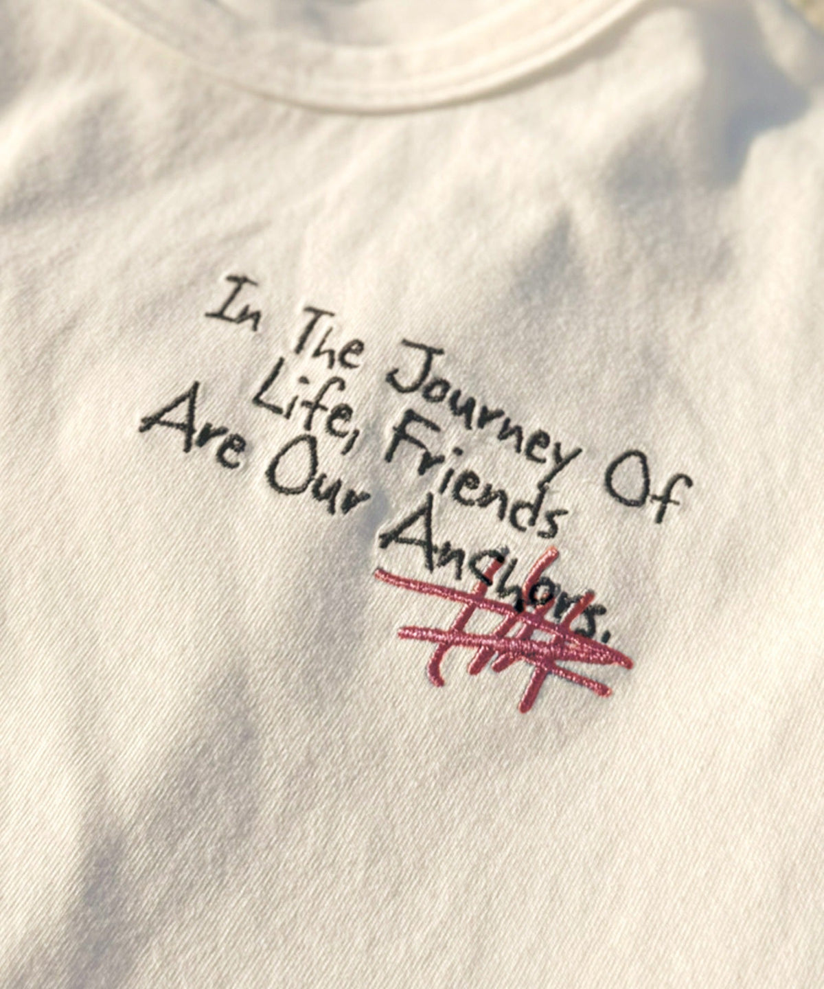 【キッズ】親子リンクコーデも楽しめる！綿100%らくがき風刺繍 無地＆ボーダー柄半袖Tシャツ ck1260396