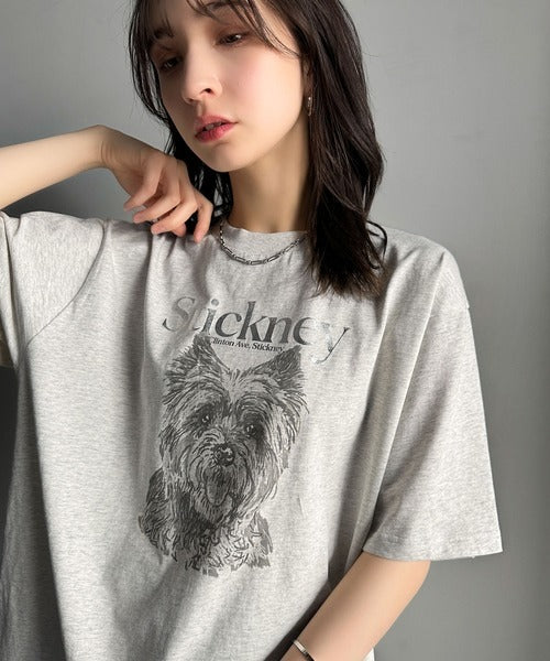 上品カジュアルを楽しむ。シルケット風アニマルTシャツ（半袖） ce1330029