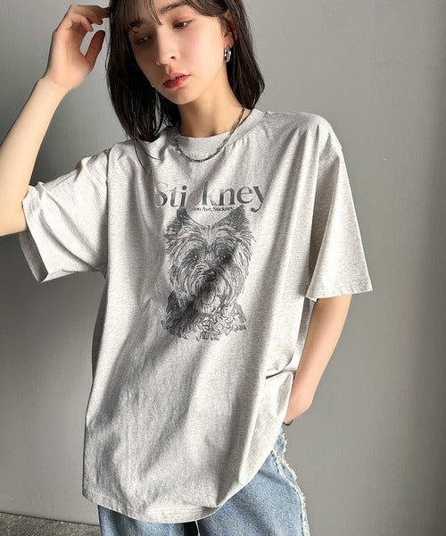 上品カジュアルを楽しむ。シルケット風アニマルTシャツ（半袖） ce1330029