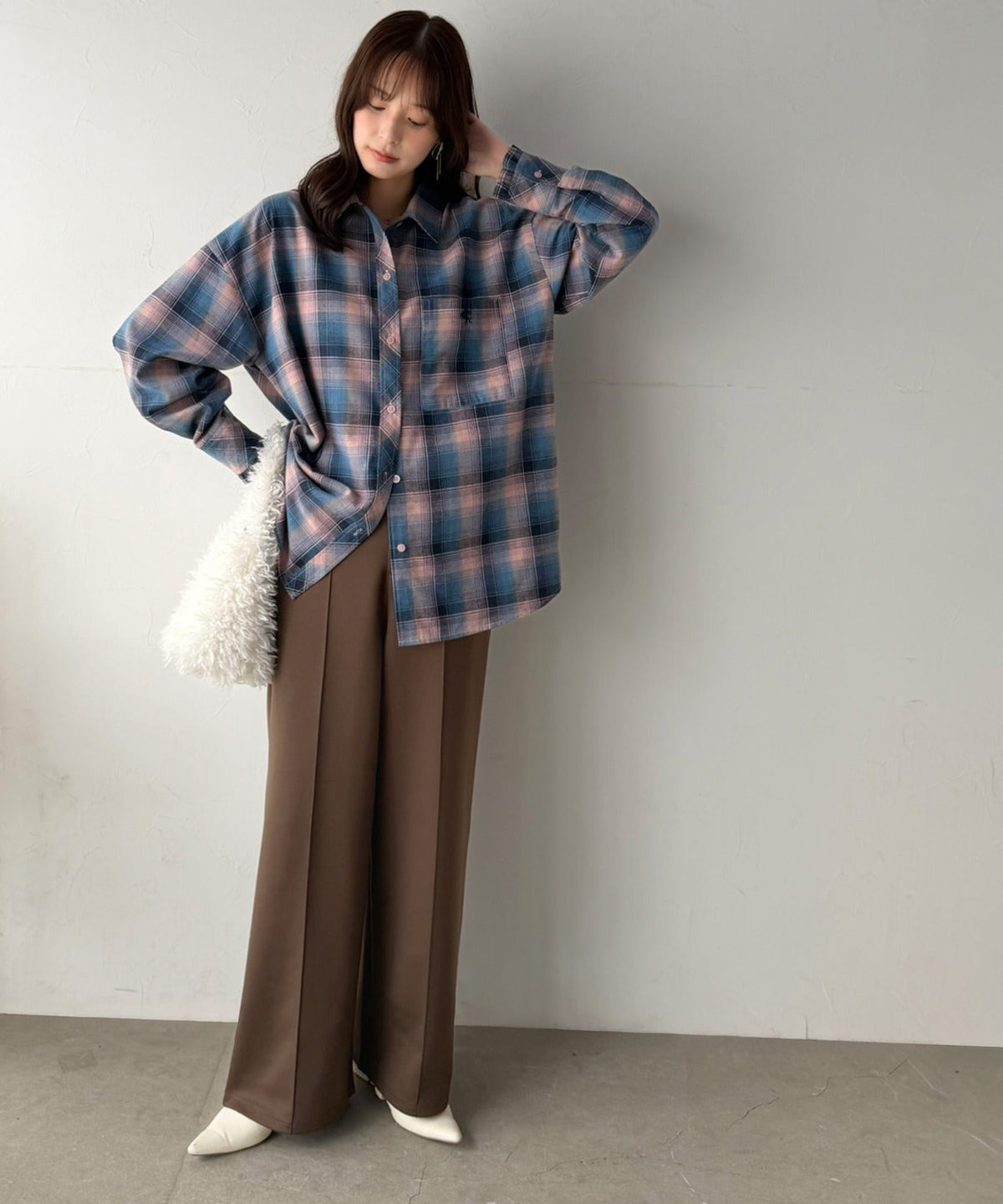 《ERIKOさん×クラシカルエルフコラボ》履くだけで美脚魅せ◎ 柔らかダンボールセンタープレスパンツ ce1015114