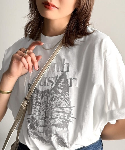 上品カジュアルを楽しむ。シルケット風アニマルTシャツ（半袖） ce1330029