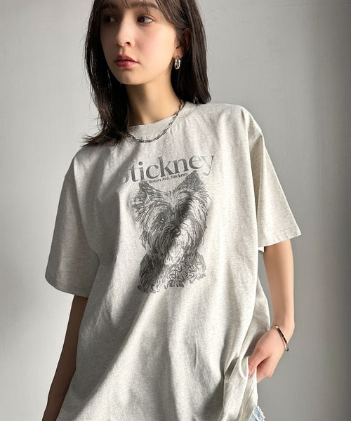 上品カジュアルを楽しむ。シルケット風アニマルTシャツ（半袖） ce1330029