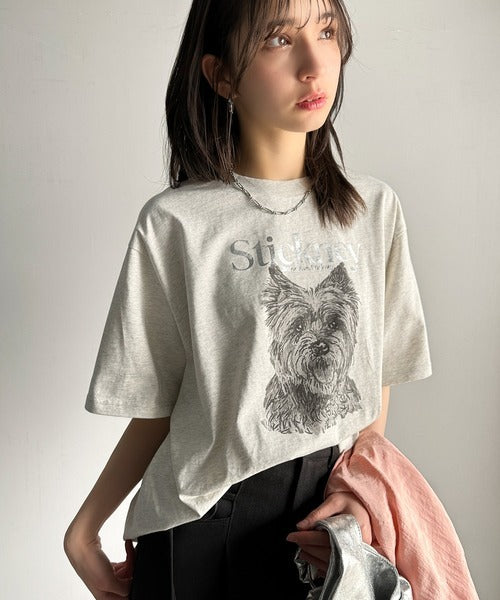 上品カジュアルを楽しむ。シルケット風アニマルTシャツ（半袖） ce1330029