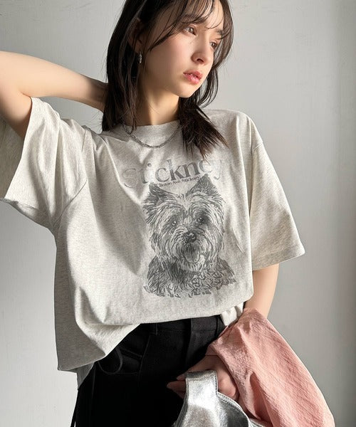 上品カジュアルを楽しむ。シルケット風アニマルTシャツ（半袖） ce1330029