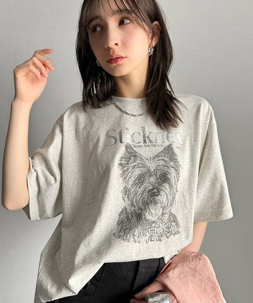 上品カジュアルを楽しむ。シルケット風アニマルTシャツ（半袖） ce1330029
