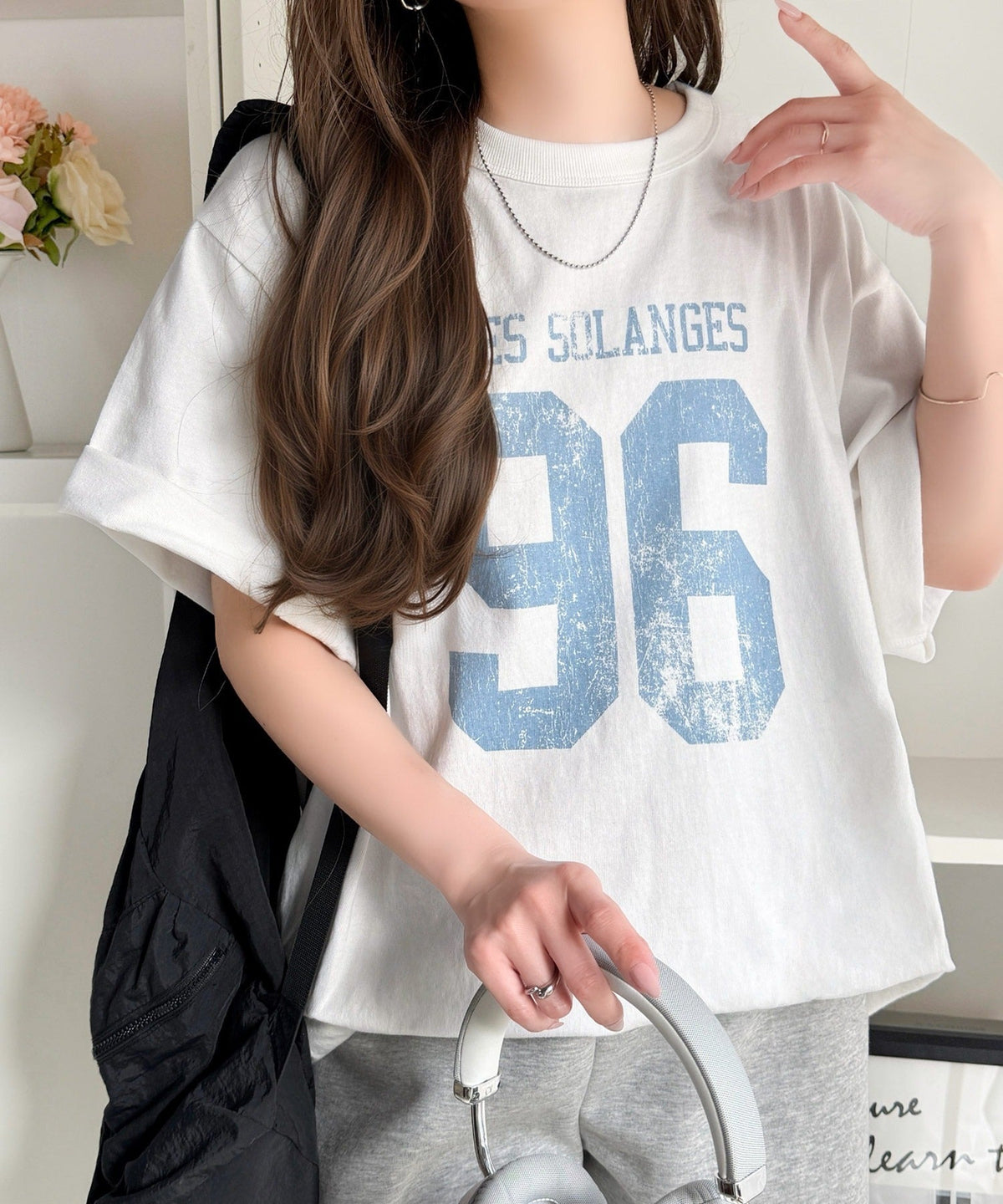 《JaVaジャバコラボ》大人のカジュアルスタイルを格上げ。綿100%ナンバリングTシャツ (半袖) jv1330096