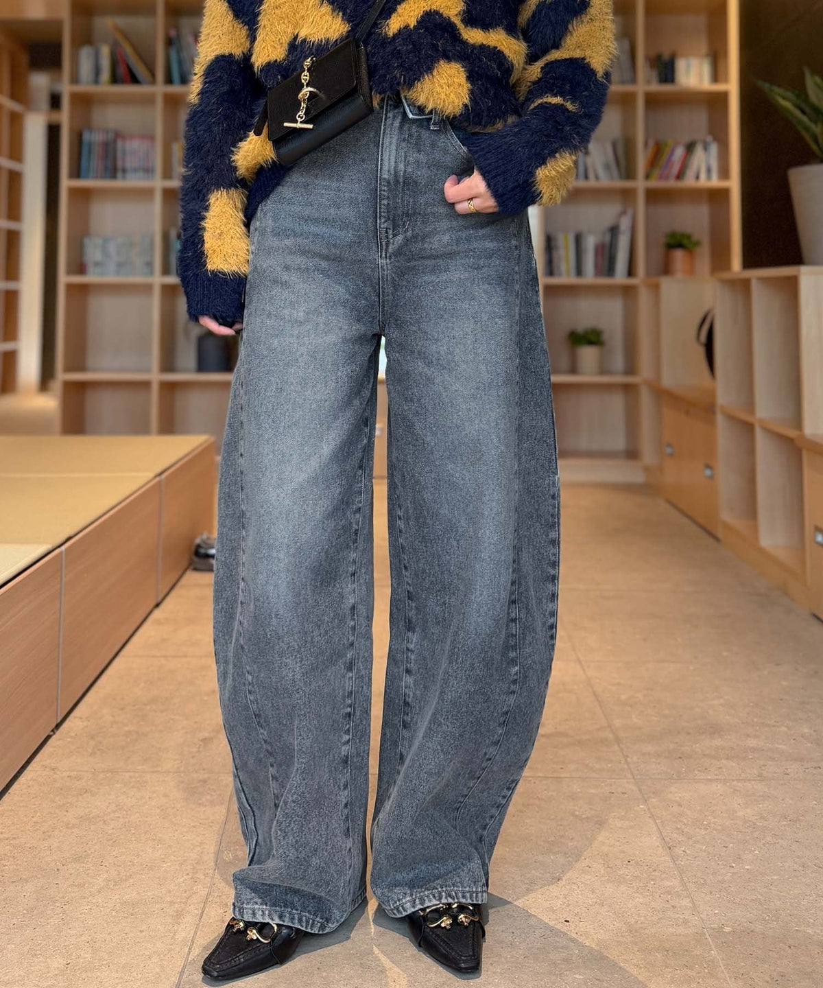 《MAIKOさん×クラシカルエルフコラボ》もう、普通のデニムじゃ物足りない。ウエストデザインデニム ce1015110