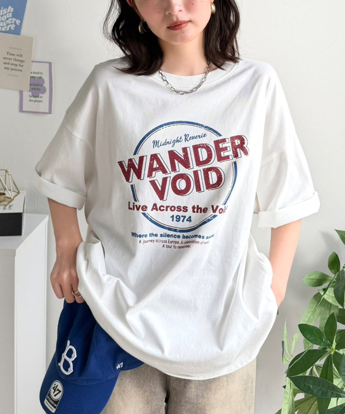 《JaVaジャバコラボ》配色で遊ぶ！大人カジュアルの決定版。綿100％ツアーロゴTシャツ (半袖) jv1329087