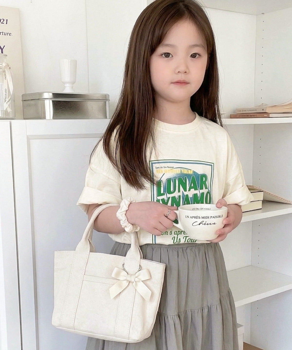 【キッズ】《JaVaジャバ コラボ》綿100％親子リンクコーデも楽しめる！こなれ感抜群のピグメントT。JAVAピグメントツアーロゴビッグTシャツ jk1029024