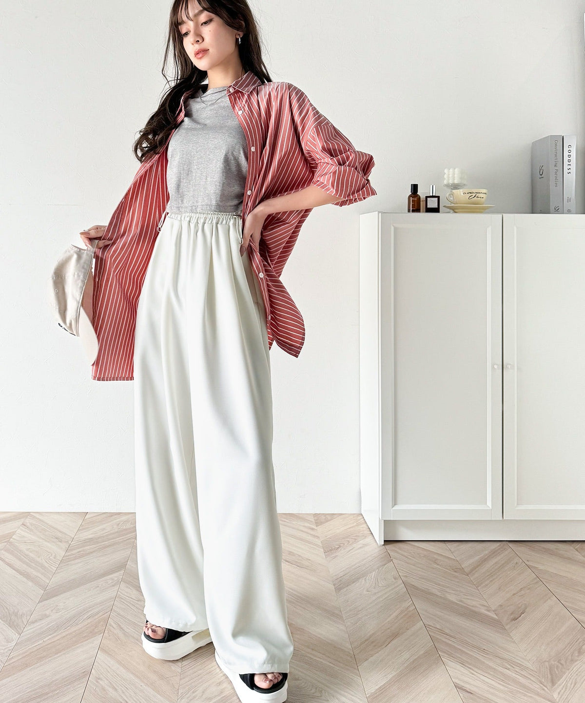 楽ちんなのに洒落見え！ドロストデザインイージーパンツ ce1010339