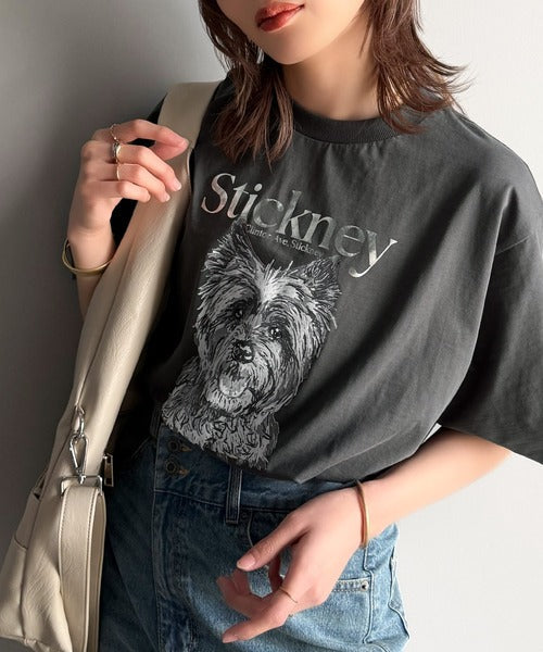上品カジュアルを楽しむ。シルケット風アニマルTシャツ（半袖） ce1330029
