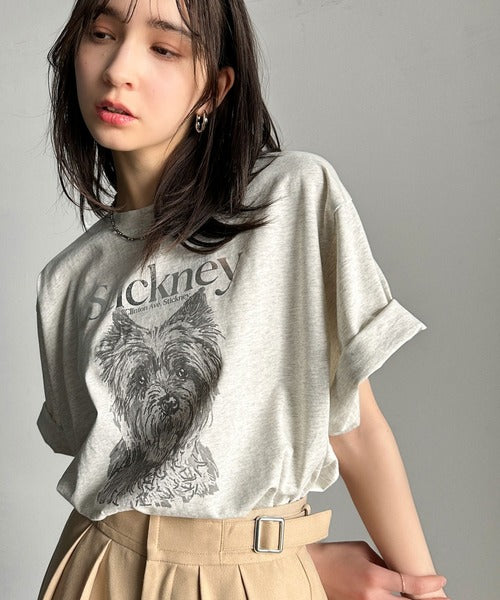 上品カジュアルを楽しむ。シルケット風アニマルTシャツ（半袖） ce1330029