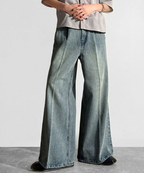Vintage Washed Flare Denim／ヴィンテージウォッシュフレアデニム co1150001