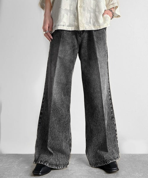 Vintage Washed Flare Denim／ヴィンテージウォッシュフレアデニム co1150001