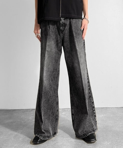 Vintage Washed Flare Denim／ヴィンテージウォッシュフレアデニム co1150001