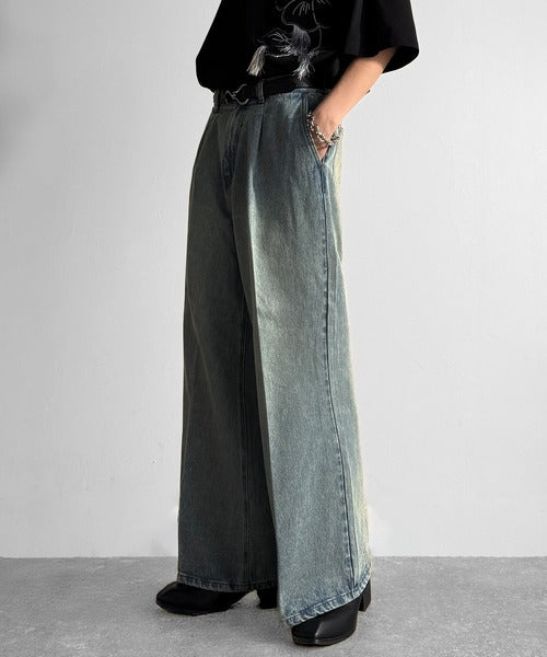 Vintage Washed Flare Denim／ヴィンテージウォッシュフレアデニム co1150001