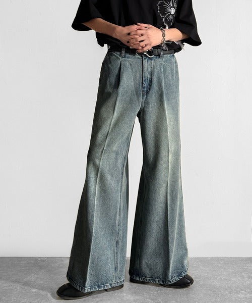 Vintage Washed Flare Denim／ヴィンテージウォッシュフレアデニム co1150001