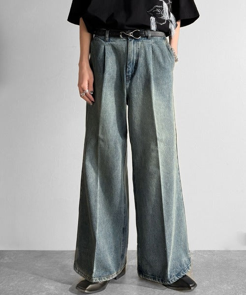 Vintage Washed Flare Denim／ヴィンテージウォッシュフレアデニム co1150001
