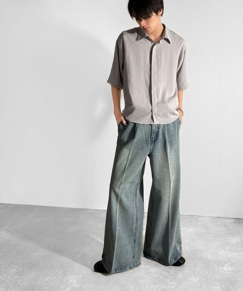 Vintage Washed Flare Denim／ヴィンテージウォッシュフレアデニム co1150001