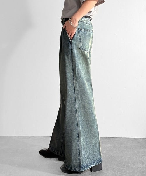 Vintage Washed Flare Denim／ヴィンテージウォッシュフレアデニム co1150001