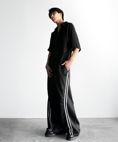 Curve Line Wide Track Pants／カーブラインワイドトラックパンツ co1150006